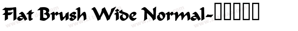 Flat Brush Wide Normal字体转换